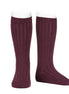 Calcetines altos básicos canalé SYRAH 596