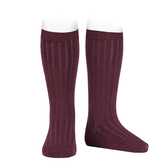 Calcetines altos básicos canalé SYRAH 596