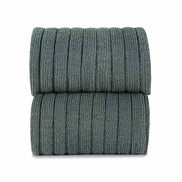 Calcetines altos básicos canalé VERDE LIQUEN 761