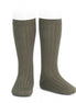 Calcetines altos básicos canalé VISÓN 350