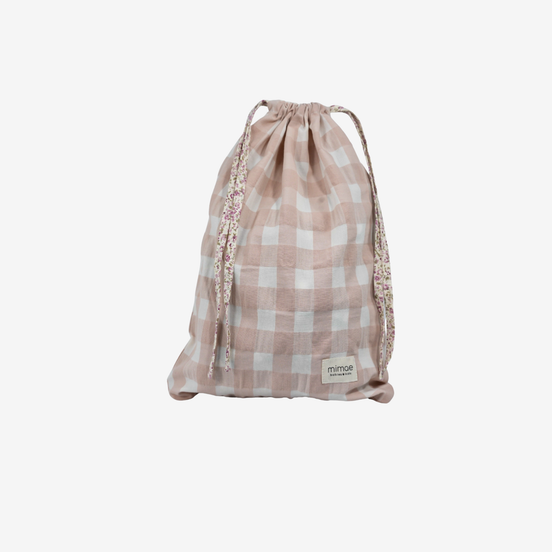 Bolsa multiusos vichy rosa