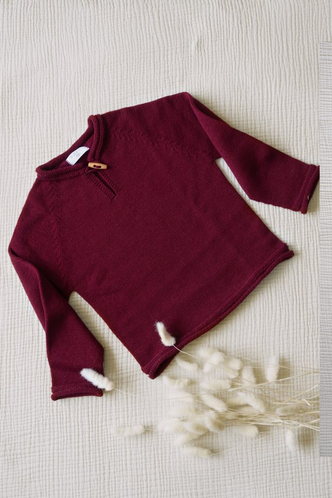 Jersey niño burdeos