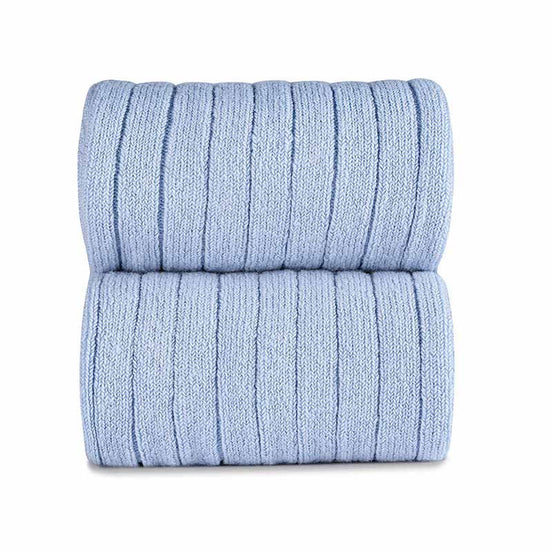 Leotardos básicos canalé AZUL CLARO 429