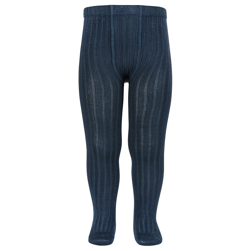 Leotardos básicos canalé LAPISLAZULI 484