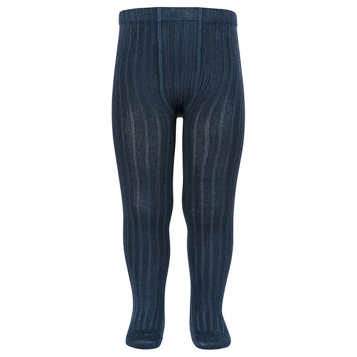 Leotardos básicos canalé LAPISLAZULI 484