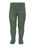 Leotardos básicos canalé VERDE LIQUEN 761