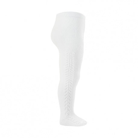 Leotardos perlé calado BLANCO 200