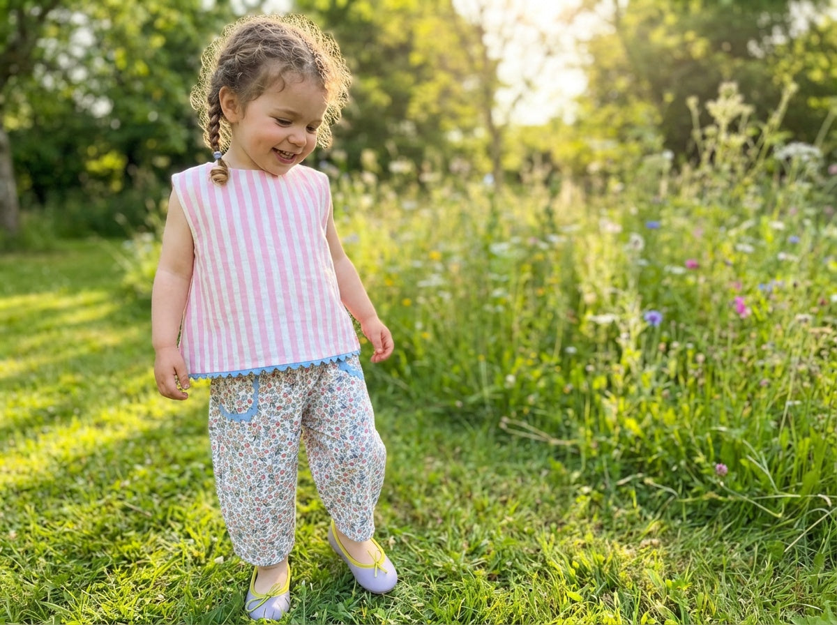 Pantalón globo flores Marilia