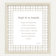 Oración Ángel de la guarda – beige