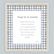 Oración Ángel de la guarda – celeste