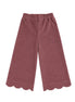 Pantalón palazzo prune detalle ondas