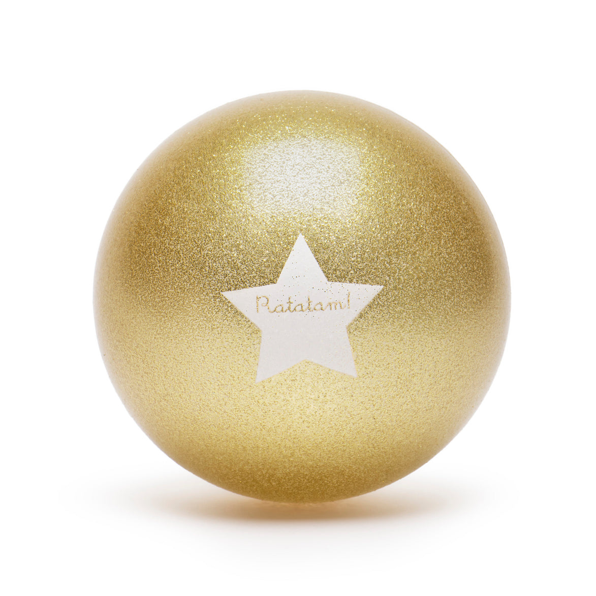 Pelota Glitter Dorada