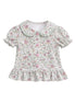 Blusa manga abullonada flores Silvestrini