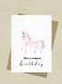 Tarjeta Unicornio