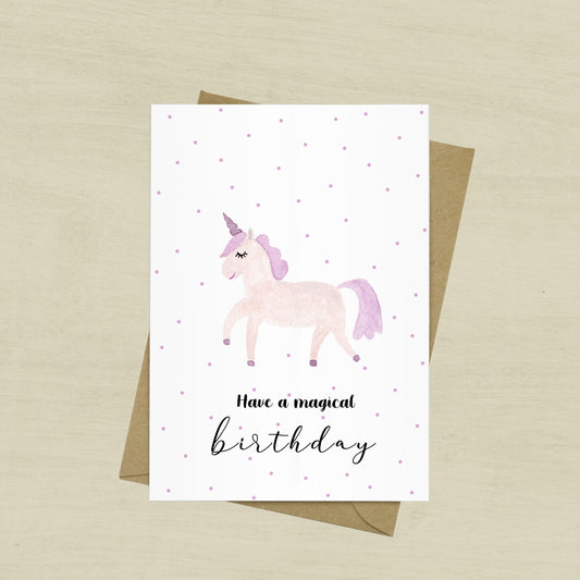 Tarjeta Unicornio