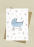 Tarjeta Carrito azul