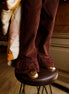 Pantalón doble volante pana brownie