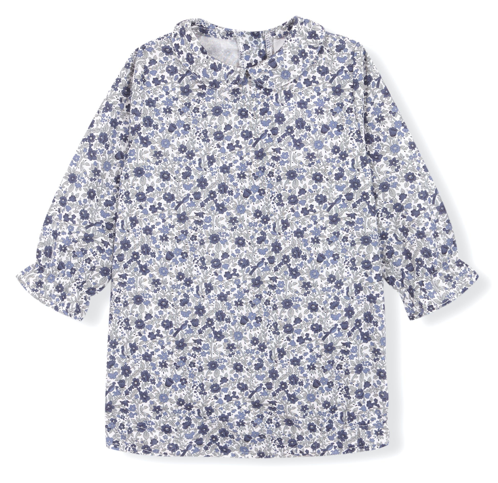 Pelele voile flores petroleo