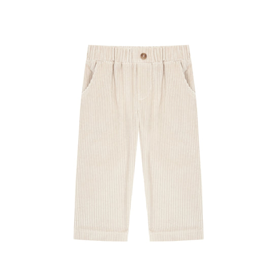 Pantalón pana crema